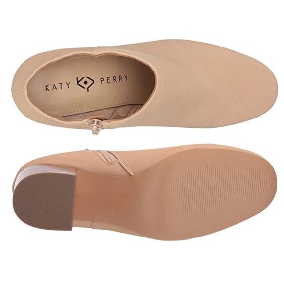 Whimsical Katy Perry “Corra” Nude Block Heel Boots 7 - Picture 14 of 16